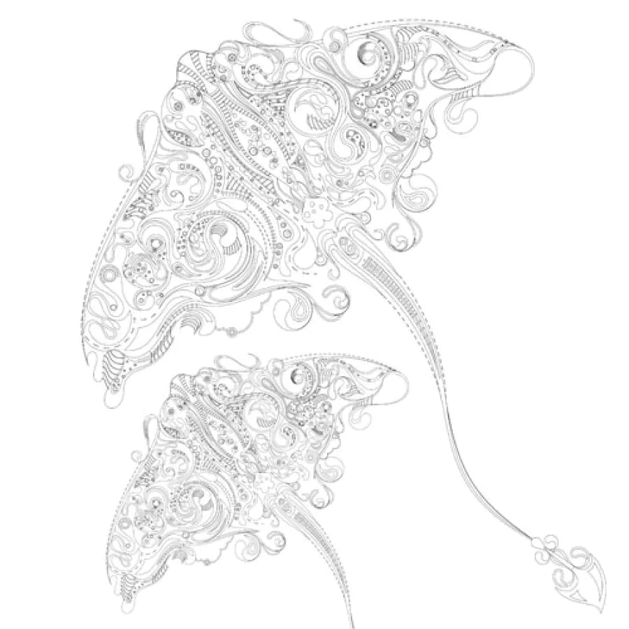 Mystical Ocean Adult Coloring Book